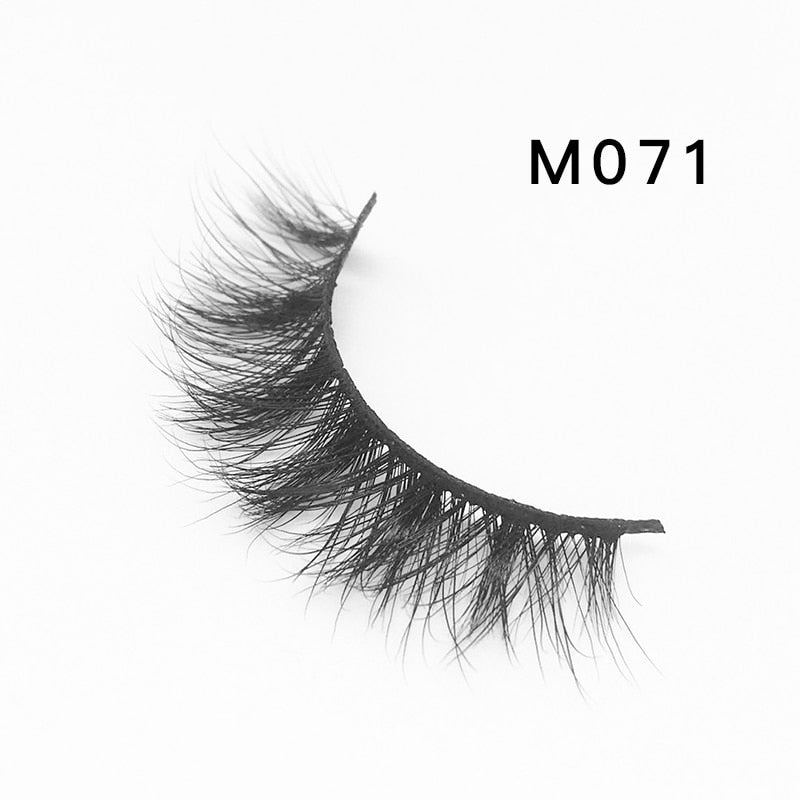 Handmade Mink Eyelashes 3D Curl Winged Messy End Eye Elongated Thick