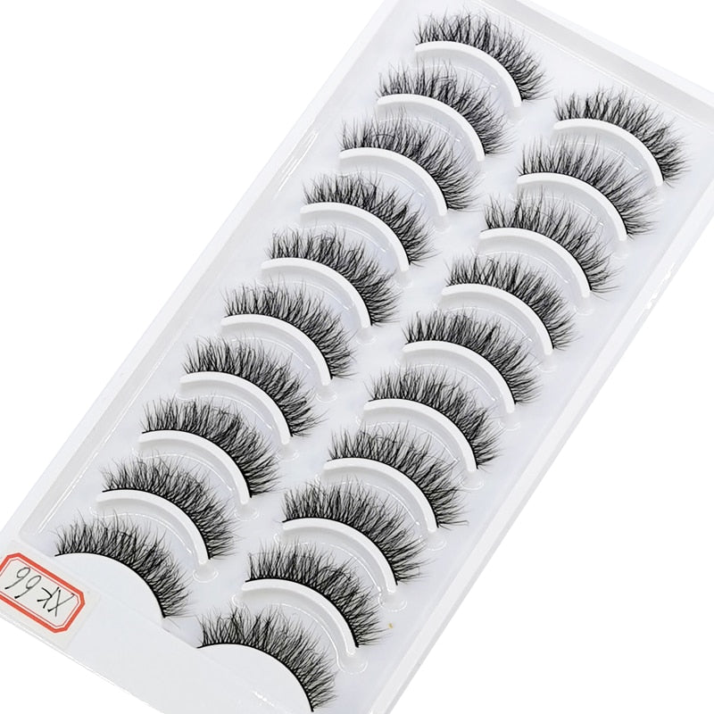 41 Styles 10 pairs natural long 3D mink false eyelashes