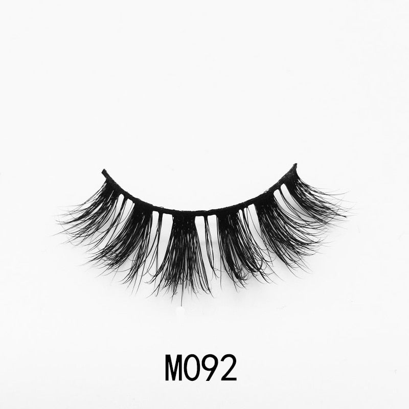 Handmade Mink Eyelashes 3D Curl Winged Messy End Eye Elongated Thick