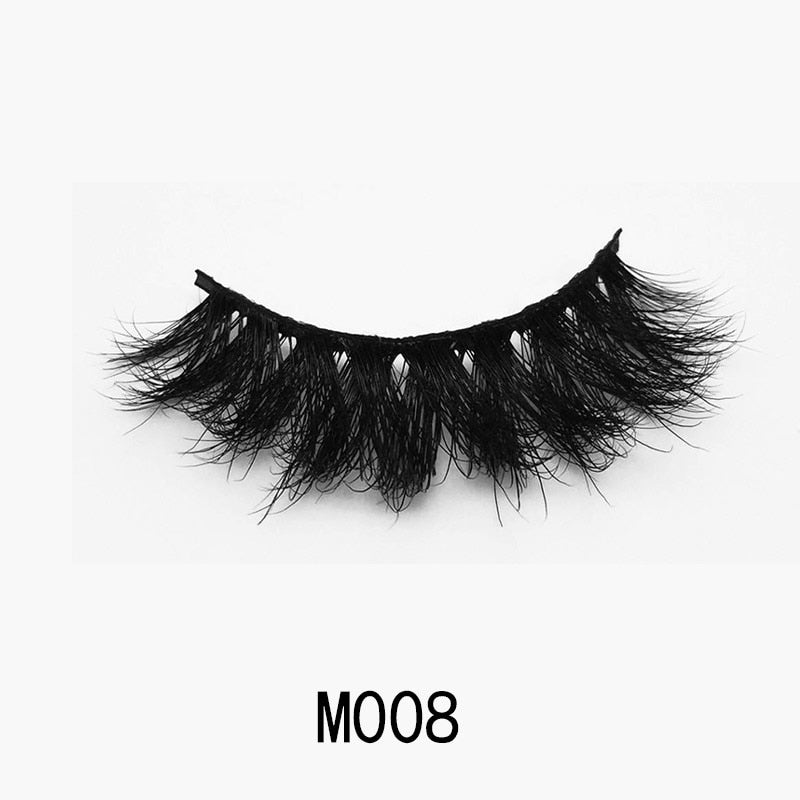 Handmade Mink Eyelashes 3D Curl Winged Messy End Eye Elongated Thick