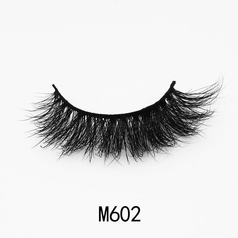 Handmade Mink Eyelashes 3D Curl Winged Messy End Eye Elongated Thick