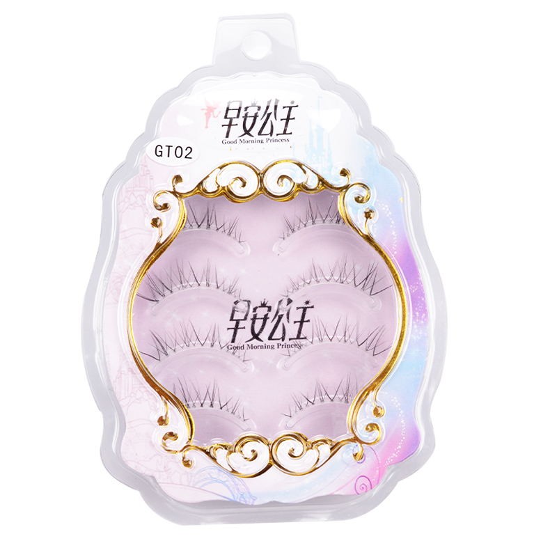 4pairs Natural False Eyelashes HandMade Korean Fashion Lashes Makeup Tools