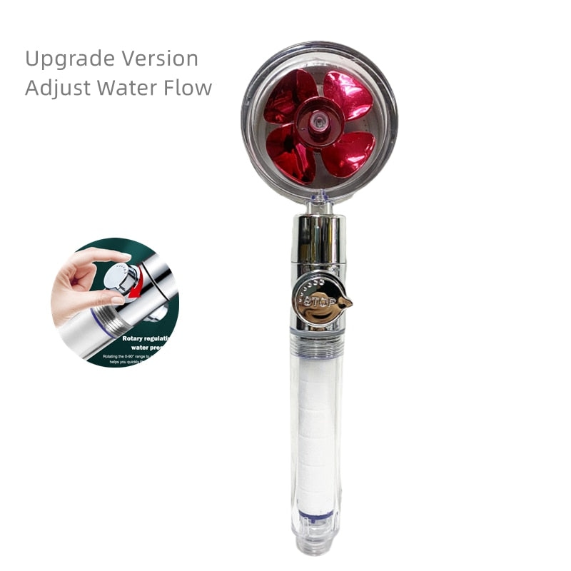 Shower Head Water Saving Flow 360 Degrees with High Pressure spray Nozzle Bathroom Accessories