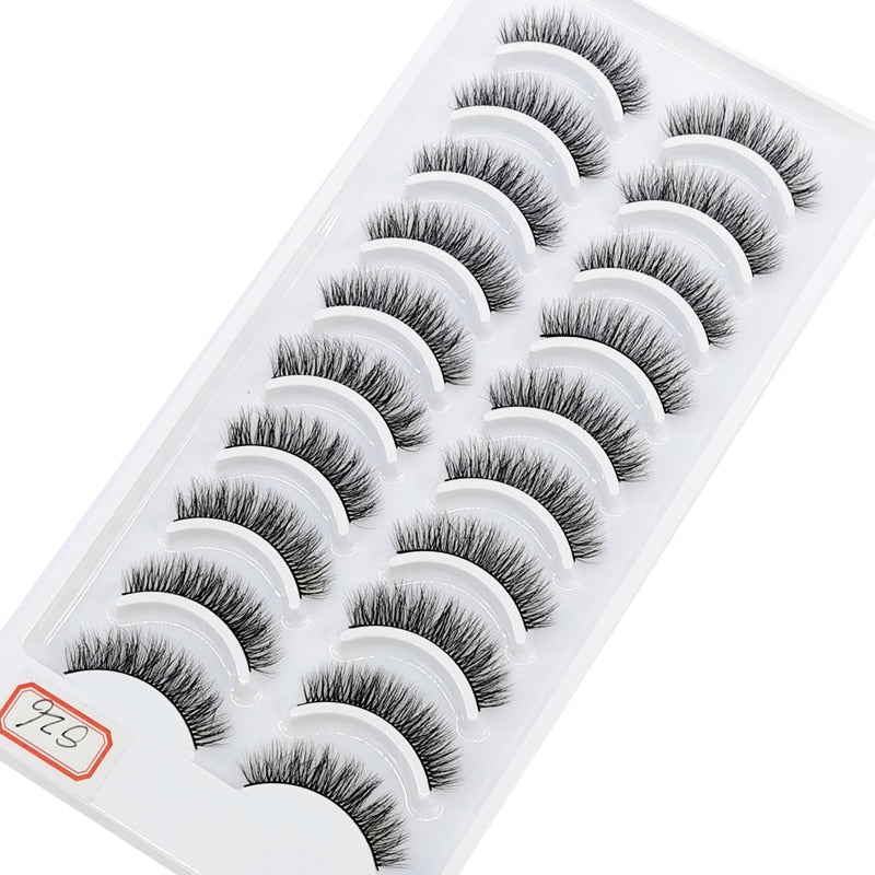 41 Styles 10 pairs natural long 3D mink false eyelashes