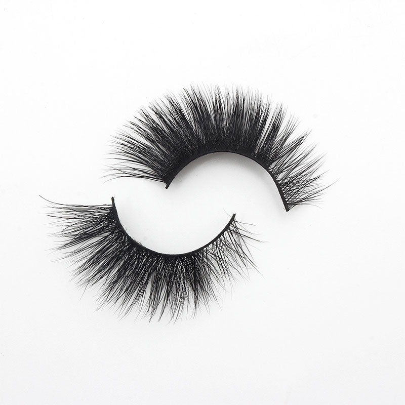 Handmade Mink Eyelashes 3D Curl Winged Messy End Eye Elongated Thick