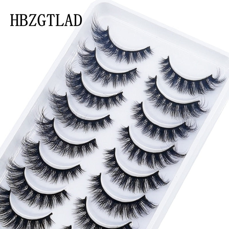 41 Styles 10 pairs natural long 3D mink false eyelashes