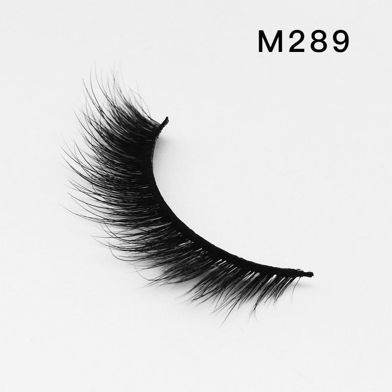 Handmade Mink Eyelashes 3D Curl Winged Messy End Eye Elongated Thick