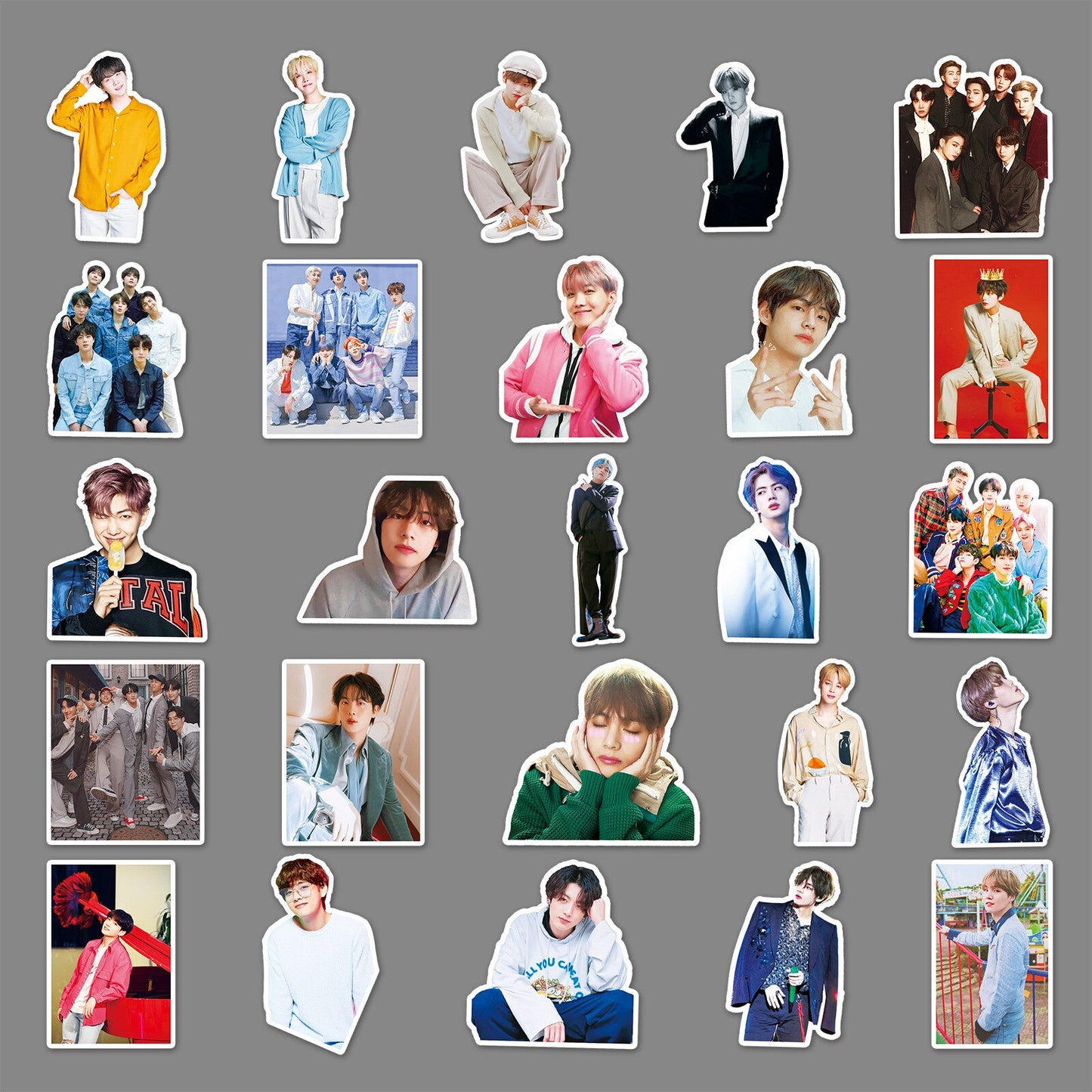 50pcs BTS-Boys Stickers of Album Butter