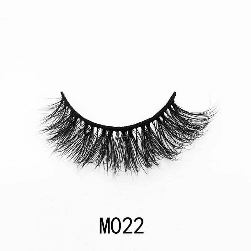 Handmade Mink Eyelashes 3D Curl Winged Messy End Eye Elongated Thick