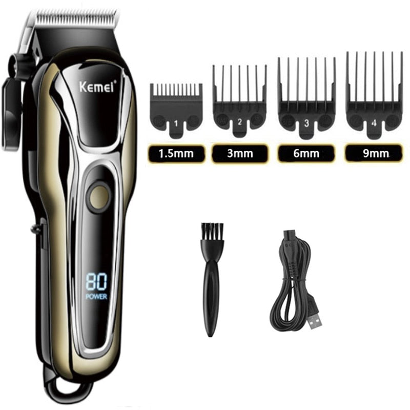Kemei Clipper Electric Hair Trimmer for men Electric shaver professional barber trimmer