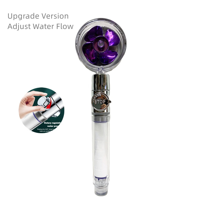 Shower Head Water Saving Flow 360 Degrees with High Pressure spray Nozzle Bathroom Accessories