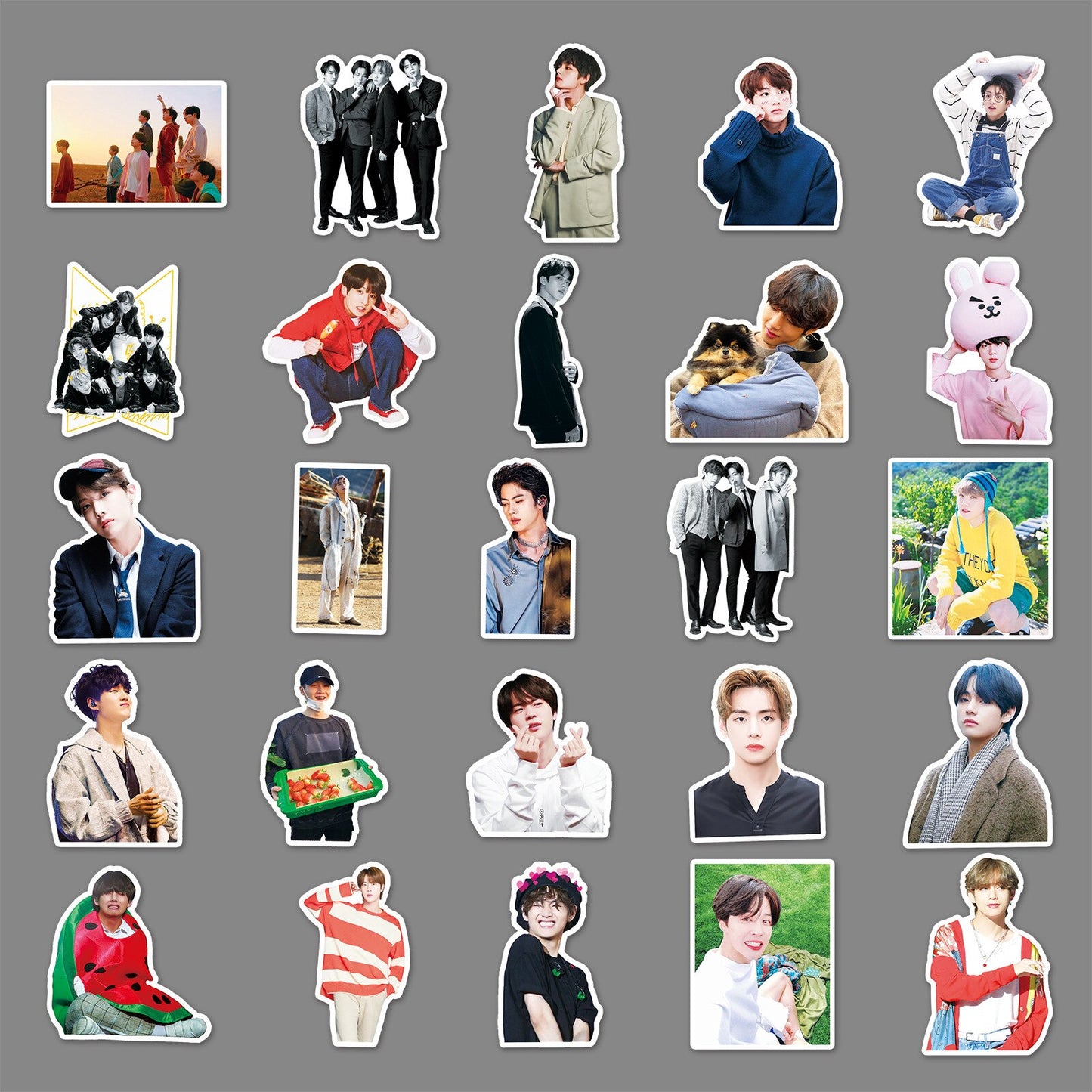 50pcs BTS-Boys Stickers of Album Butter
