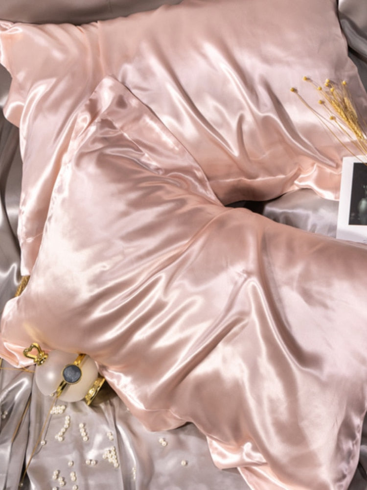 100% Pure Silk Pillowcase Queen King Size