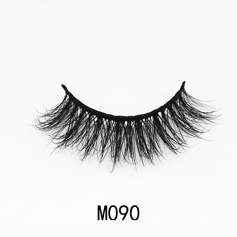 Handmade Mink Eyelashes 3D Curl Winged Messy End Eye Elongated Thick