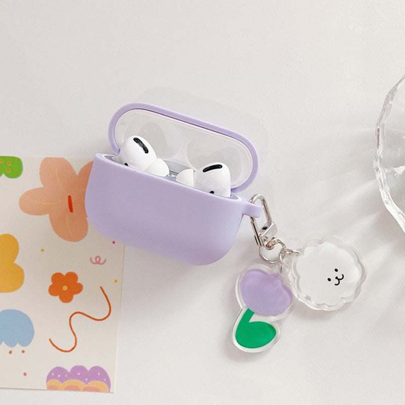 AirPods Pro Case Peach Pendant keyring headphone case