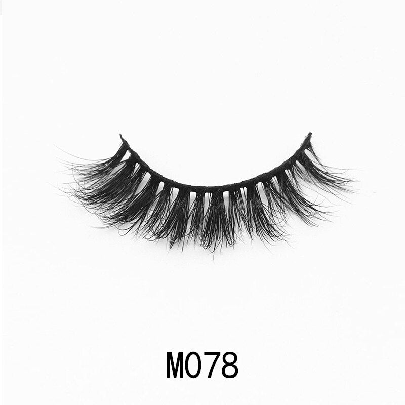 Handmade Mink Eyelashes 3D Curl Winged Messy End Eye Elongated Thick