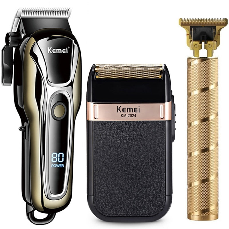 Kemei Clipper Electric Hair Trimmer for men Electric shaver professional barber trimmer