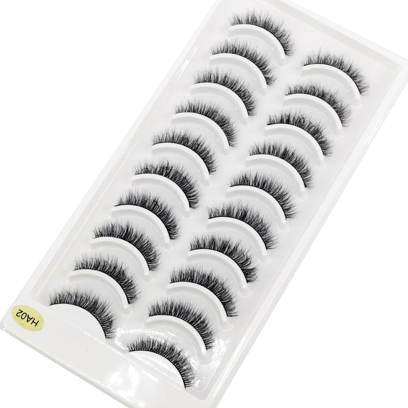 41 Styles 10 pairs natural long 3D mink false eyelashes