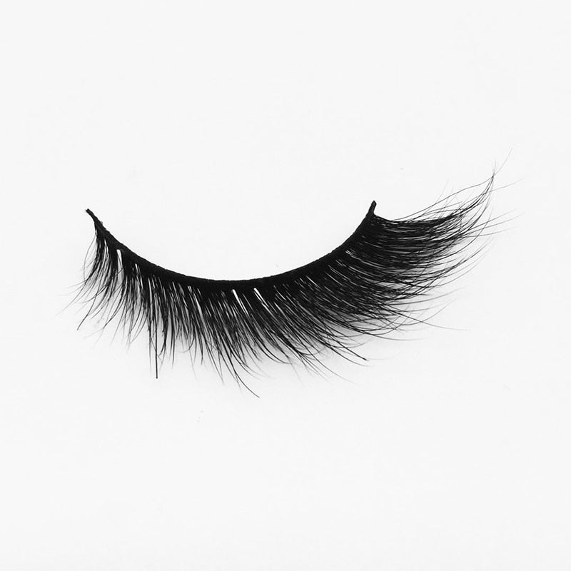 Handmade Mink Eyelashes 3D Curl Winged Messy End Eye Elongated Thick