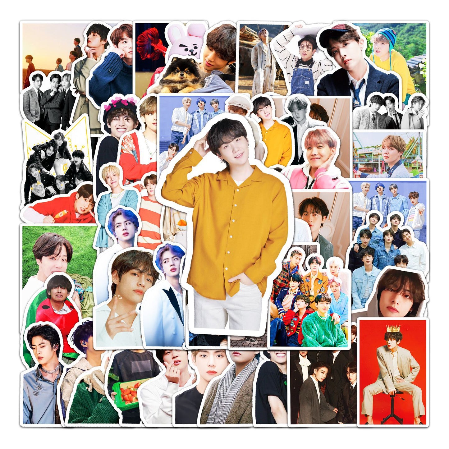 50pcs BTS-Boys Stickers of Album Butter