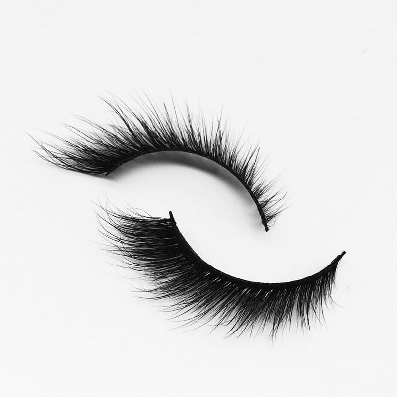 Handmade Mink Eyelashes 3D Curl Winged Messy End Eye Elongated Thick