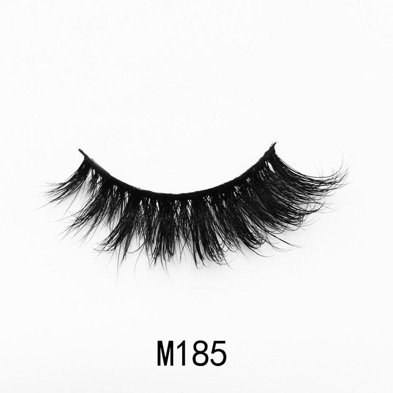 Handmade Mink Eyelashes 3D Curl Winged Messy End Eye Elongated Thick