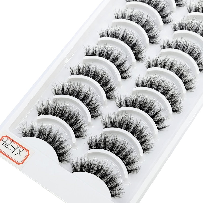 41 Styles 10 pairs natural long 3D mink false eyelashes