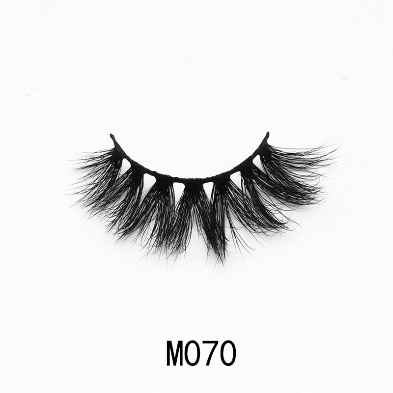 Handmade Mink Eyelashes 3D Curl Winged Messy End Eye Elongated Thick