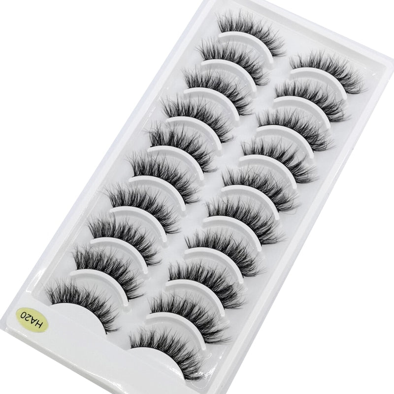 41 Styles 10 pairs natural long 3D mink false eyelashes