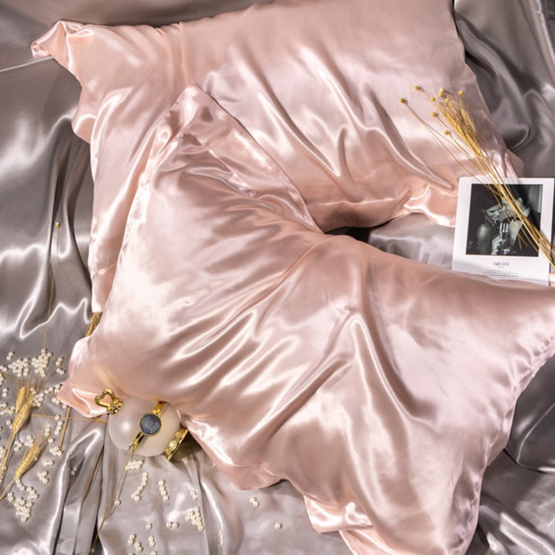 100% Pure Silk Pillowcase Queen King Size