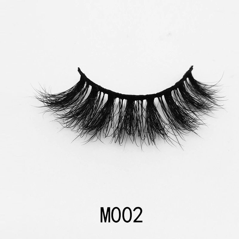 Handmade Mink Eyelashes 3D Curl Winged Messy End Eye Elongated Thick