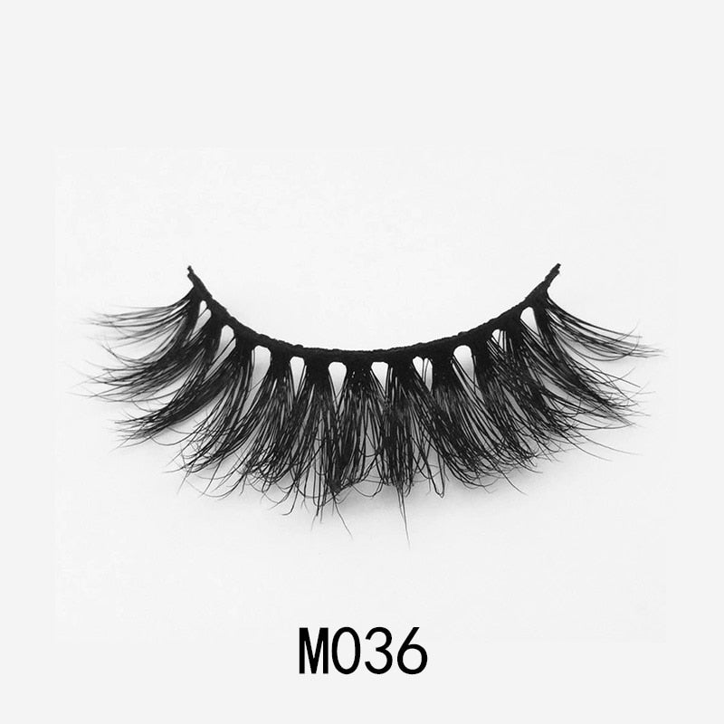 Handmade Mink Eyelashes 3D Curl Winged Messy End Eye Elongated Thick