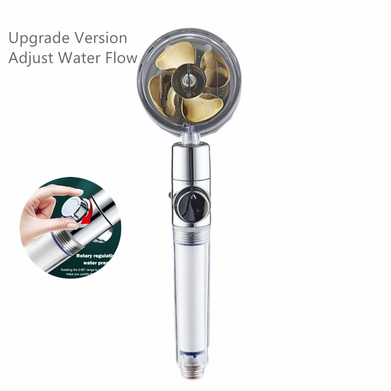 Shower Head Water Saving Flow 360 Degrees with High Pressure spray Nozzle Bathroom Accessories