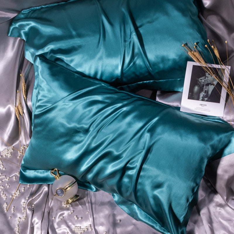 100% Pure Silk Pillowcase Queen King Size