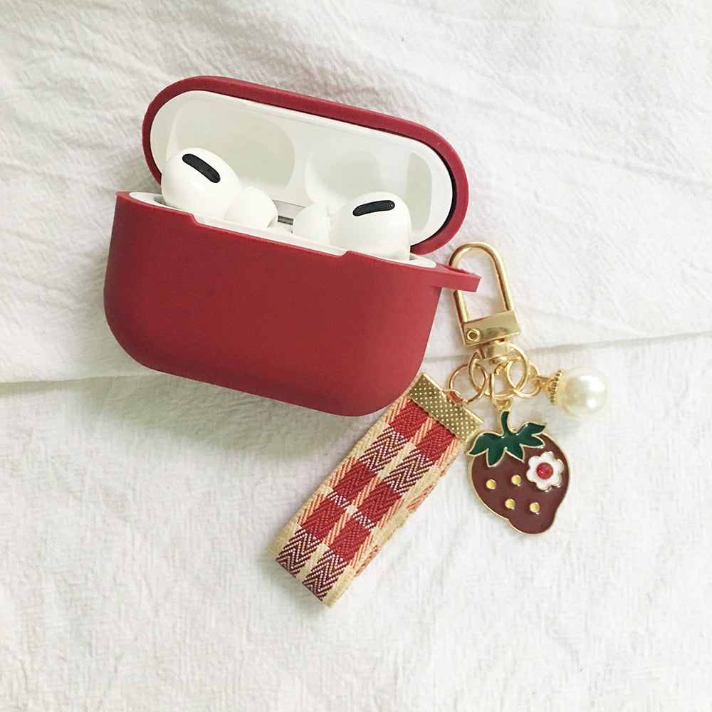 AirPods Pro Case Peach Pendant keyring headphone case
