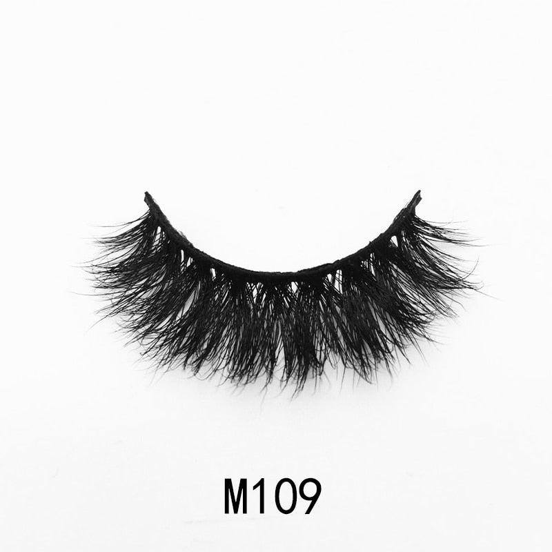 Handmade Mink Eyelashes 3D Curl Winged Messy End Eye Elongated Thick