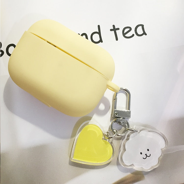 AirPods Pro Case Peach Pendant keyring headphone case