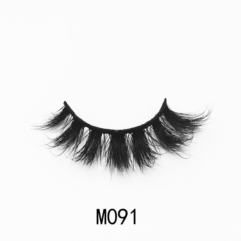 Handmade Mink Eyelashes 3D Curl Winged Messy End Eye Elongated Thick
